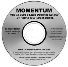 Network Marketing MLM Momentum CD by Tracy Biller