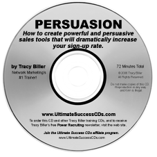 Network Marketing MLM Persuasion CD by Tracy Biller
